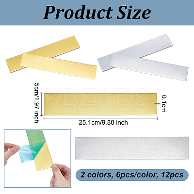 12Pcs 2 Colors Aluminum Brooch Findings AJEW-OC0013-37-1