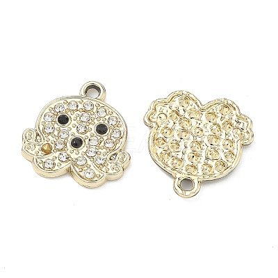 Alloy Rhinestone Pendants FIND-C087-01C-G-1