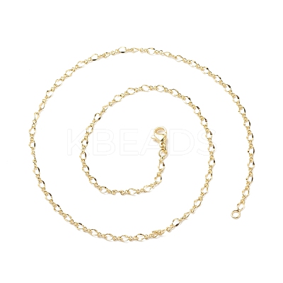 Brass Figaro Chains Necklace for Women NJEW-P265-02A-G-1