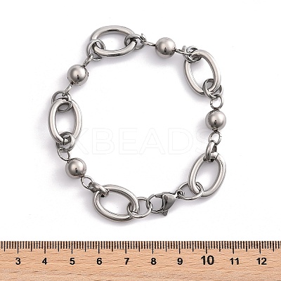 Tarnish Resistant 304 Stainless Steel Chain Bracelets BJEW-L661-09P-1