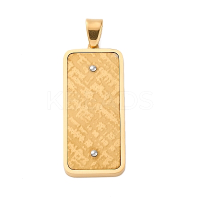 304 Stainless Steel Pendants STAS-U043-01G-1