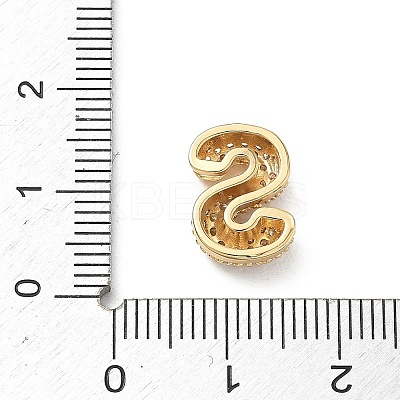 Brass Micro Pave Cubic Zirconia Pendants KK-A300-02G-S-1