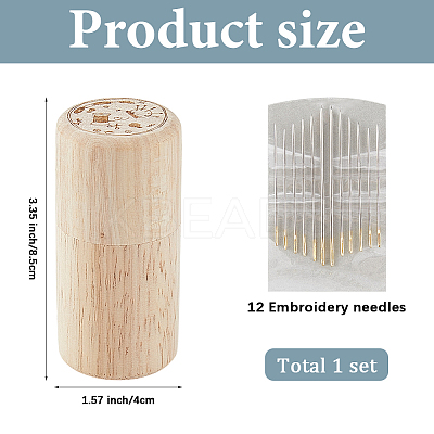 1Bag Iron Yarn Needles AJEW-GF0011-48-1