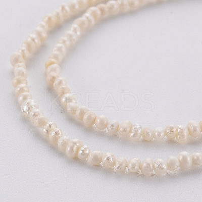 Natural Cultured Freshwater Pearl Beads Strands PEAR-S016-001-1