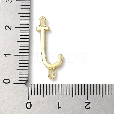 Rack Plating Brass Connector Charms KK-P245-07G-J-1