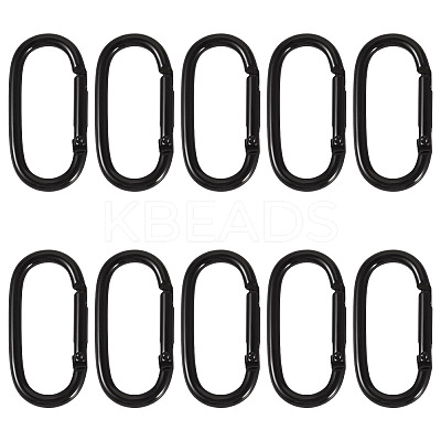 10Pcs Alloy Spring Gate Rings FIND-TA0009-25J-1