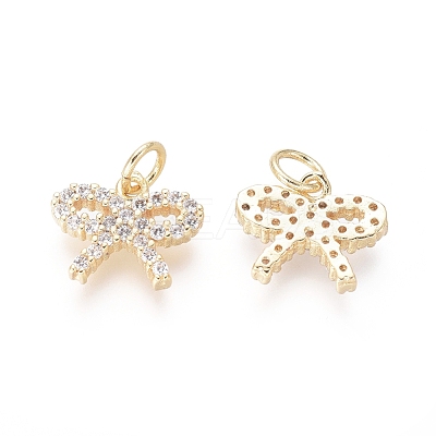 Brass Charms ZIRC-L087-018G-1
