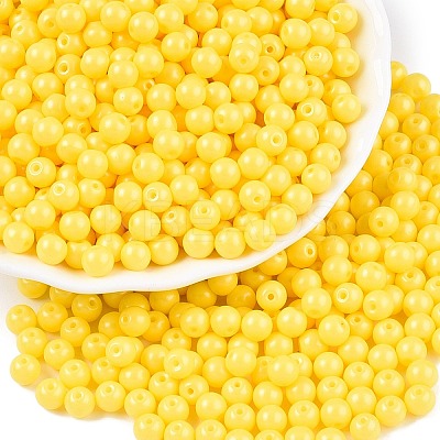 Opaque Baking Paint Glass Beads DGLA-T004-02E-1