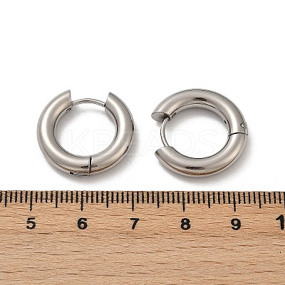 202 Stainless Steel Polishing Hoop Earrings EJEW-M106-02P-02-1