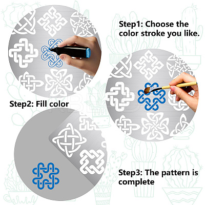 Stainless Steel Cutting Dies Stencils DIY-WH0238-074-1