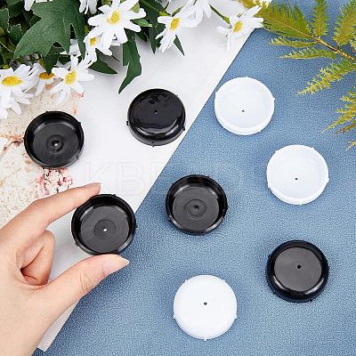 48Pcs 2 Colors PVC Furniture Sliders FIND-CA0002-32-1