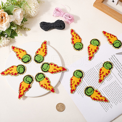 Polyester Iron on/Sew On Patches PATC-WH20005-16C-1