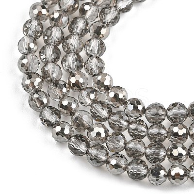 Electroplate Transparent Glass Beads EGLA-B013-02A-PL16-1