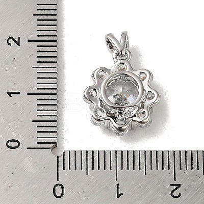 Micro Pave Cubic Zirconia Pendants KK-S351-01P-03-1