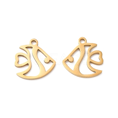 201 Stainless Steel Pendants STAS-I199-D01-G-1