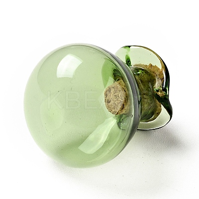 Lucky Bag Shape Glass Cork Bottles Ornament X1-AJEW-A039-02G-1