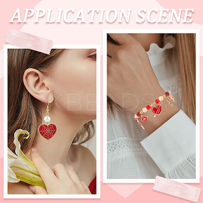 48Pcs 12 Style Alloy Enamel Pendants ENAM-SC0004-54-1