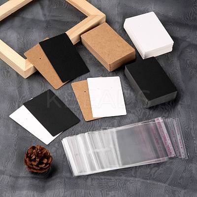150Pcs 3 Colors Cardboard Display Cards CDIS-LS0001-03-1