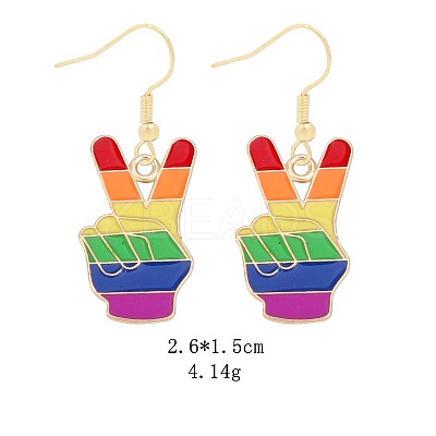 Alloy Dangle Earrings DT7553-9-1