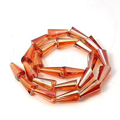 Electorplated Glass Beads EGLA-E001-M-1