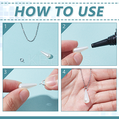 10Pcs 925 Sterling Silver Screw Eye Peg Bails STER-HY0001-20-1