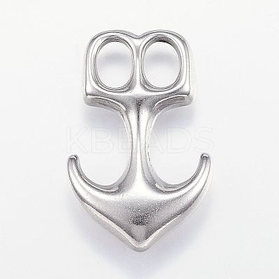 Non-Tarnish 304 Stainless Steel Leather Cord Clasps LS-STAS-P124-09P-1