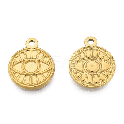 Ion Plating(IP) 201 Stainless Steel Pendants STAS-N098-217LG-1