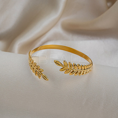 Vintage 304 Stainless Steel Open Cuff Bangles for Women TR0349-1