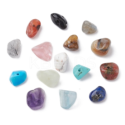 180G 15 Styles Natural & Synthetic Mixed Gemstone Beads Set G-FS0005-73-1