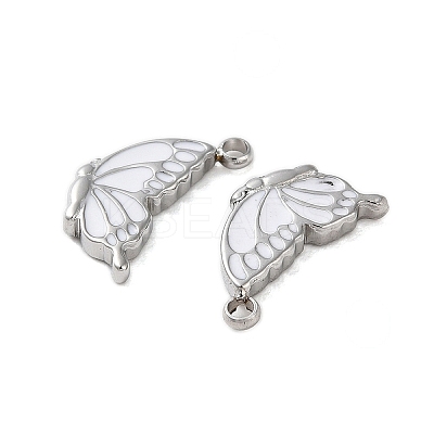 304 Stainless Steel with Enamel Charms STAS-L022-400P-04-1
