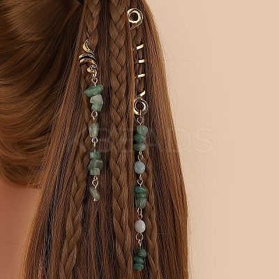 Alloy Dreadlocks Beads OHAR-PW0003-196C-1