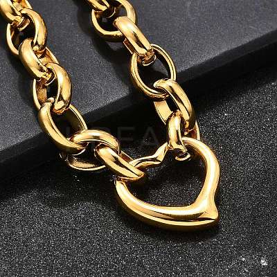 304 Stainless Steel Charm Bracelets LS-BJEW-Q050-02G-1
