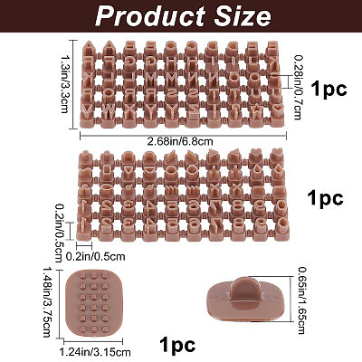 1 Set Plastic Cookie Stamp Sets DIY-CP0007-05-1