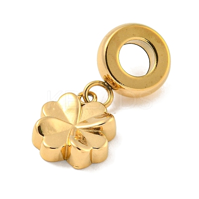 Ion Plating(IP) 304 Stainless Steel European Dangle Charms STAS-U005-41G-1