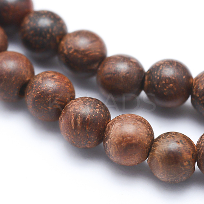 Natural Wood Beads Strands WOOD-P011-06-6mm-1