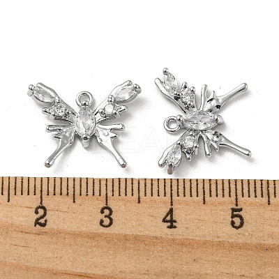 Brass Micro Pave Cubic Zirconia Pendants KK-H460-52P-1