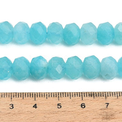 Faceted Dyed Natural White Jade Beads Strands GG-CBAE966-01B-M-1
