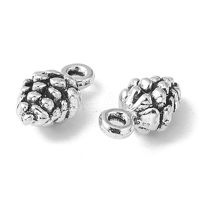 Pine Cone Tibetan Style Alloy Pendants X-TIBEP-R344-25AS-LF-1