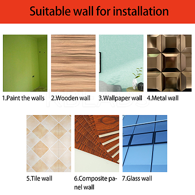 Acrylic Mirror Wall Stickers Decal DIY-CN0001-13A-G-1