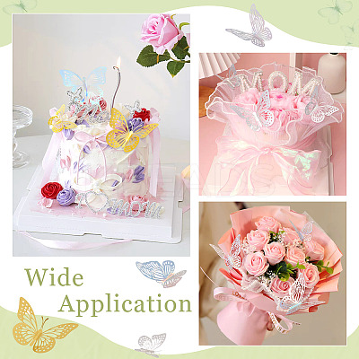Wrinkled Wavy Polyester Flower Bouquets Wrapping Packaging FIND-TA0010-72A-1