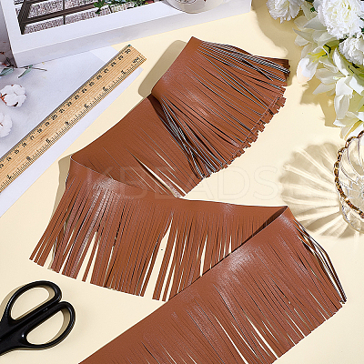 2M PU Leather Suede Fringe Trim DIY-CL0002-36B-1