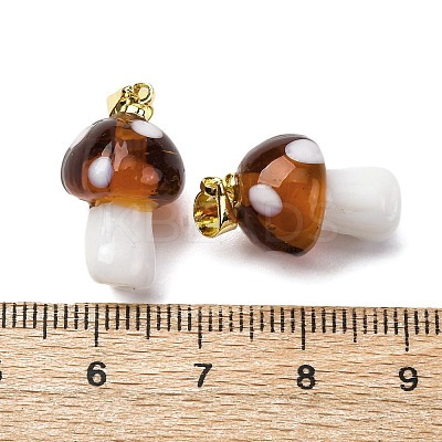 Handmade Lampwork Pendants LAMP-S069-08G-05-1