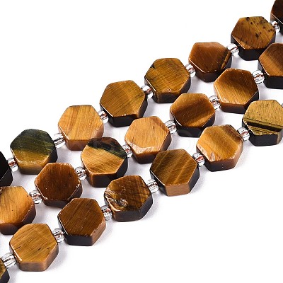 Natural Tiger Eye Beads Strands G-P534-A21-01-1