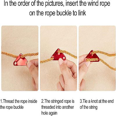 12Pcs 2 Colors Aluminum Alloy Cord Lock TOOL-FH0001-13-1