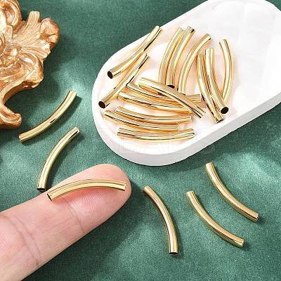 SHEGRACE Brass Tube Beads XGRPCP014-255G-1