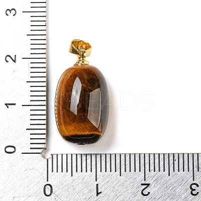 Natural Tiger Eye Pendants LS-G-D094-05A-G-1