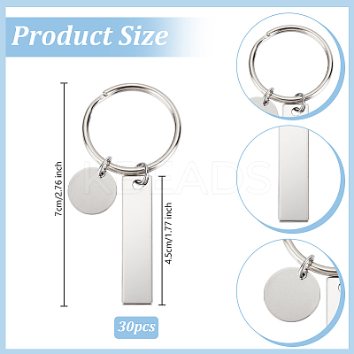 30Pcs 201 Stainless Steel Open Cuff Finger Ring KEYC-OC00004-1