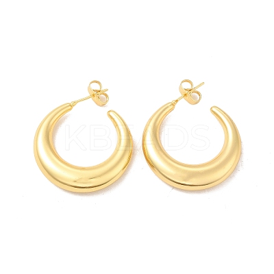 Rack Plating Brass Round Stud Earrings EJEW-F308-09G-1