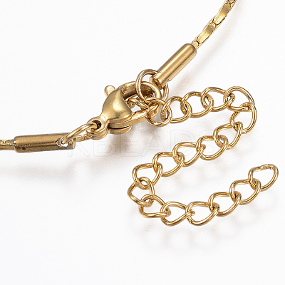 304 Stainless Steel Boston Link Chain Bracelets BJEW-K172-26G-1