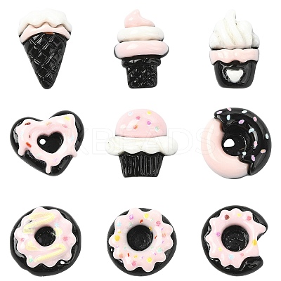 90Pcs 9 Styles Resin Cabochons RESI-CJ0004-26-1